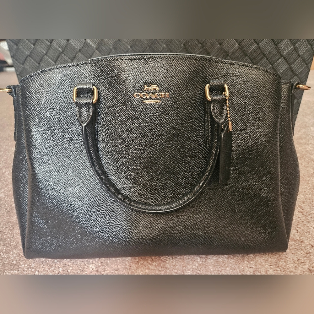 Coach Black Leather Satchel